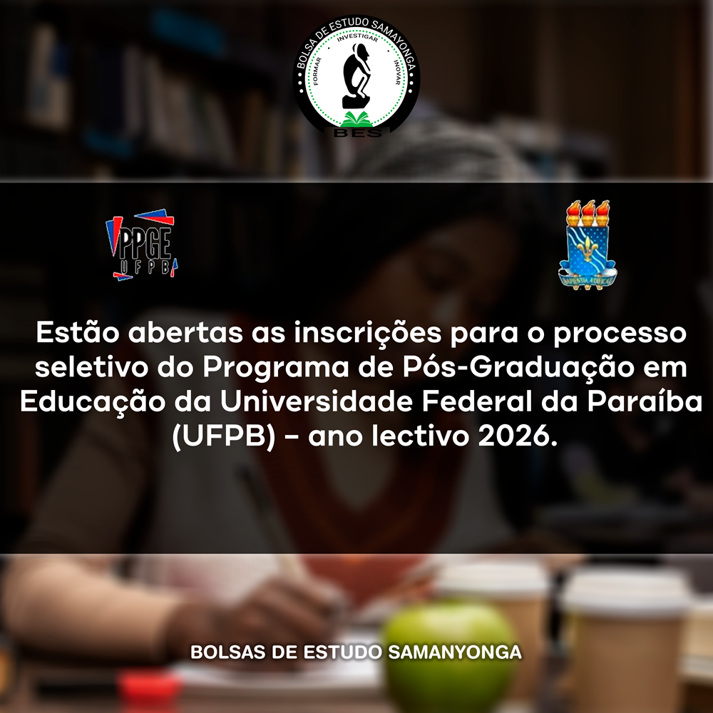 Selecção para o Mestrado em Educação da UFPB (2026) – Edital Disponível